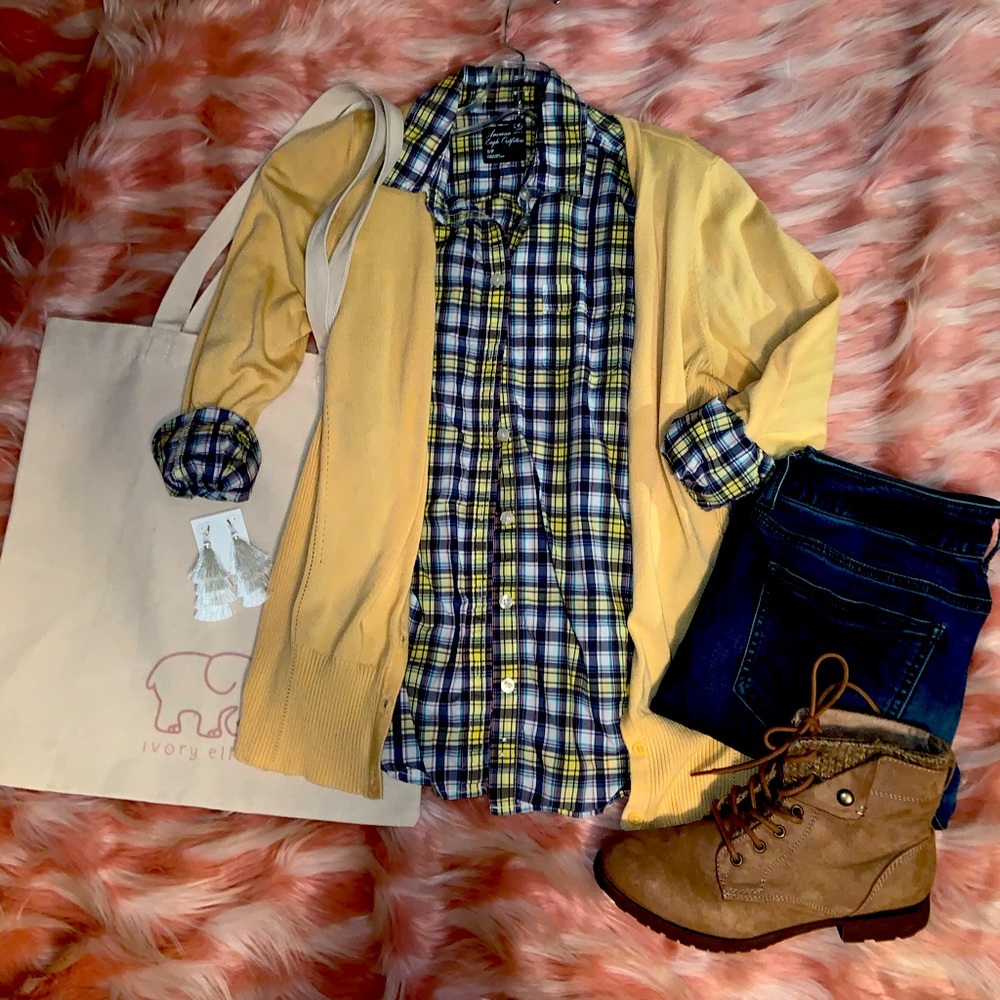 Plaid 💛💚💙🤍